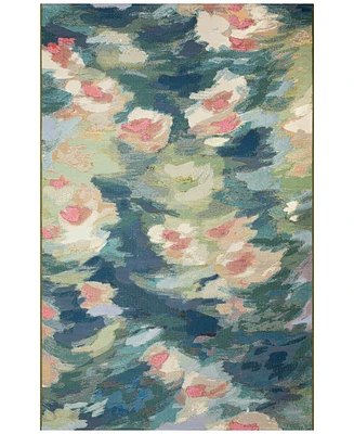 Liora Manne' Marina Watercolor Pond 3'3"x4'11" Area Rug