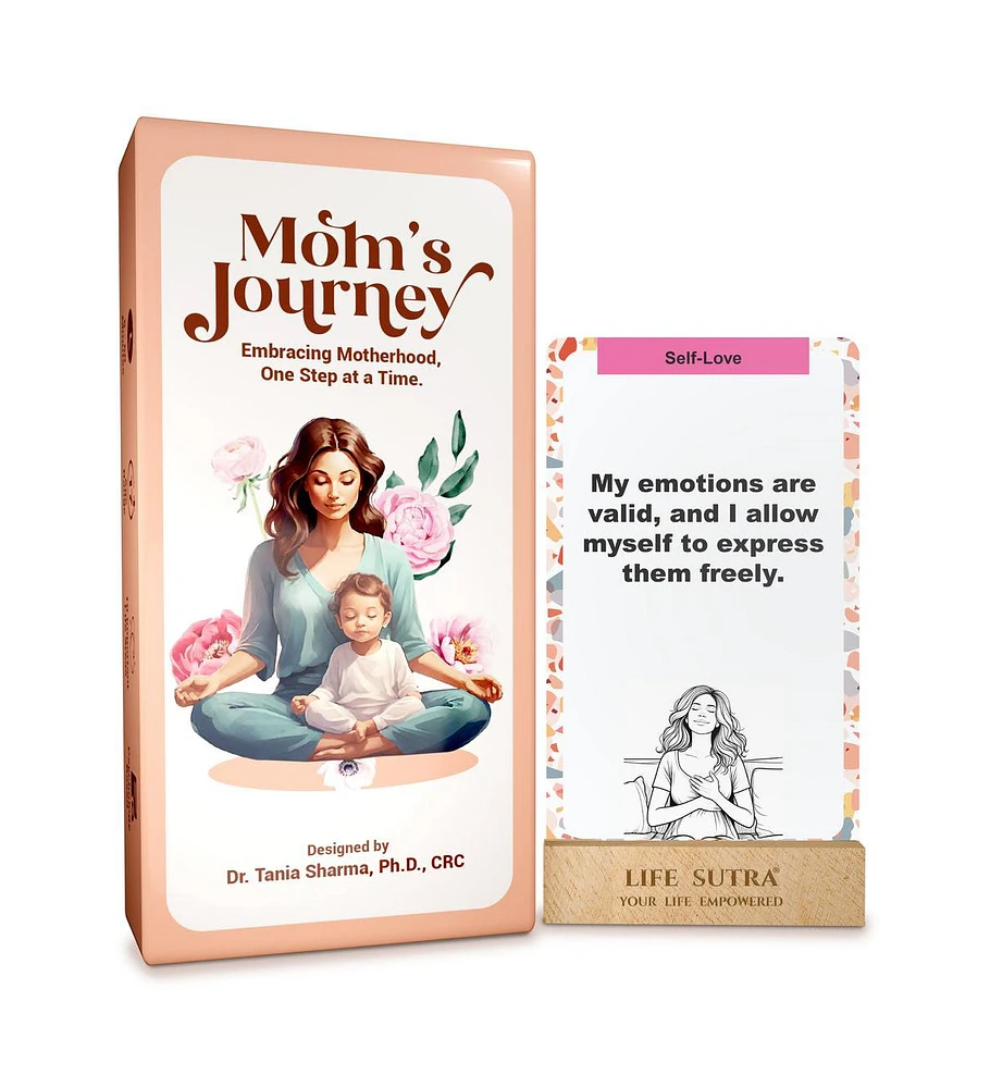 Life Sutra Postpartum Gifts for Mom – 80 Positive Affirmations with Mindfulness Prompts for New Mom s – Perfect for New Mom After Birth