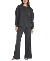 Honeydew Women's 2-Pc. Long-Sleeve Waffle-Knit Lounge Set