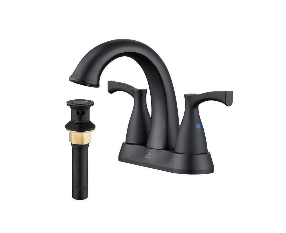 Casainc 4 Inch 2-Handle Centerset Bathroom Sink Faucet