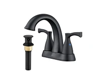 Casainc 4 Inch 2-Handle Centerset Bathroom Sink Faucet