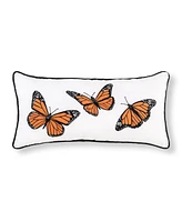 C&F Home 10" x 20" Monarch Buttery Trio Embroidered Small Petite Throw Pillow