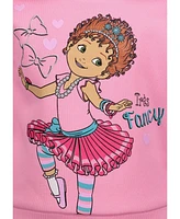 Disney Little Girls Fancy Nancy Pullover Fleece Hoodie and Leggings Outfit Set to