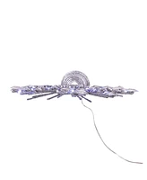 Kurt Adler Silver Glittered Snowflake Tree Topper, 11.75 Inches