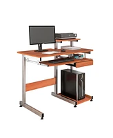 Streamdale Furniture Complete Computer Workstation Desk, Woodgra