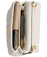 Coach Quilted Washed Leather Times Square Mini Tabby Shoulder Bag