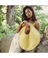 Brunna.Co Citroen Solo Jute Bag In Lemon Yellow