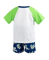 Disney Toddler Boys Mickey Mouse Lion King Pixar Cars Toy Story French Terry T-Shirt and Shorts Outfit Set to