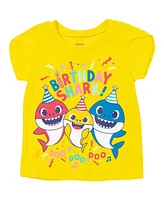 Pinkfong Girls Baby Shark Birthday T-Shirt to