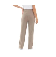 Ripe Maternity Maternity Ripe Cindy Rib Straight Leg Pant Taupe