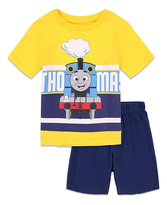 Thomas & Friends Tank Engine Graphic T-Shirt and Shorts Outfit Set Toddler to Big Kid