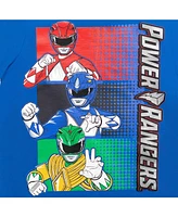 Power Rangers Boys T-Shirt and Mesh Shorts Outfit Set to