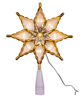 Kurt Adler 8-point Star Treetop, 10 Inches