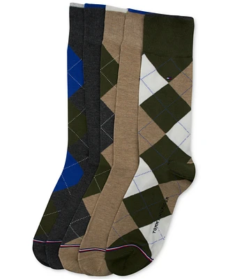 Tommy Hilfiger Men's 5-Pk. Argyle Premium Crew Socks