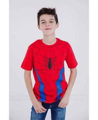 Marvel Boys Spider-Man Matching Family Cosplay T-Shirt to Adult - Red, spider