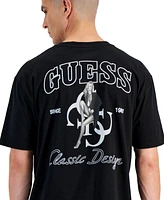 Guess Men's Relaxed Fit Short Sleeve Model Print T-Shirt