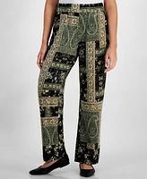 Jm Collection Petite Patchwork Dressing Pants, Created for Macy's