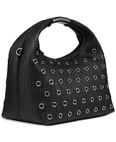 Dkny Mel Eyelet Rivet Top Zip Small Hobo