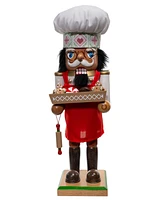 Kurt Adler Hollywood Nutcracker Gingerbread Baker Girl, 15 Inches