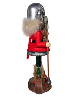 Kurt Adler Capiz Star with Center Gem Tree Topper, 15 Inches