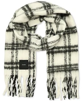 Calvin Klein Men's Plaid Yarn-Dyed Scarf