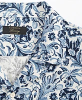 Club Room Men's Floral Silk-Blend Short-Sleeve Button-Down Shirt, Created for Macy's