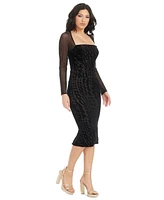 Dress the Population Women's Kimora Velvet Bodycon