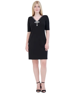 Eliza J Women's Embellished A-Line Dress