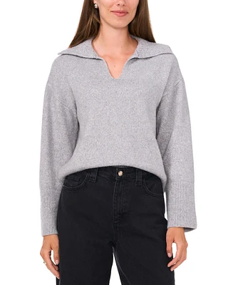 Vince Camuto Women's Wide-Collar Split-Neck Sweater