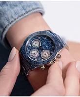 Guess Women's Multi-Function Blue Steel Watch 38mm