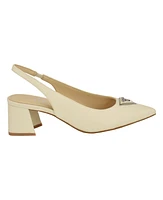 Guess Women's Zanda Slingback Pointed Toe Block Heels