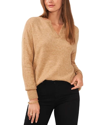 Vince Camuto Women's Dropped-Shoulder V-Neck Sweater