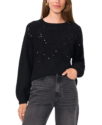 Vince Camuto Women's Sequined Raglan-Sleeve Sweater