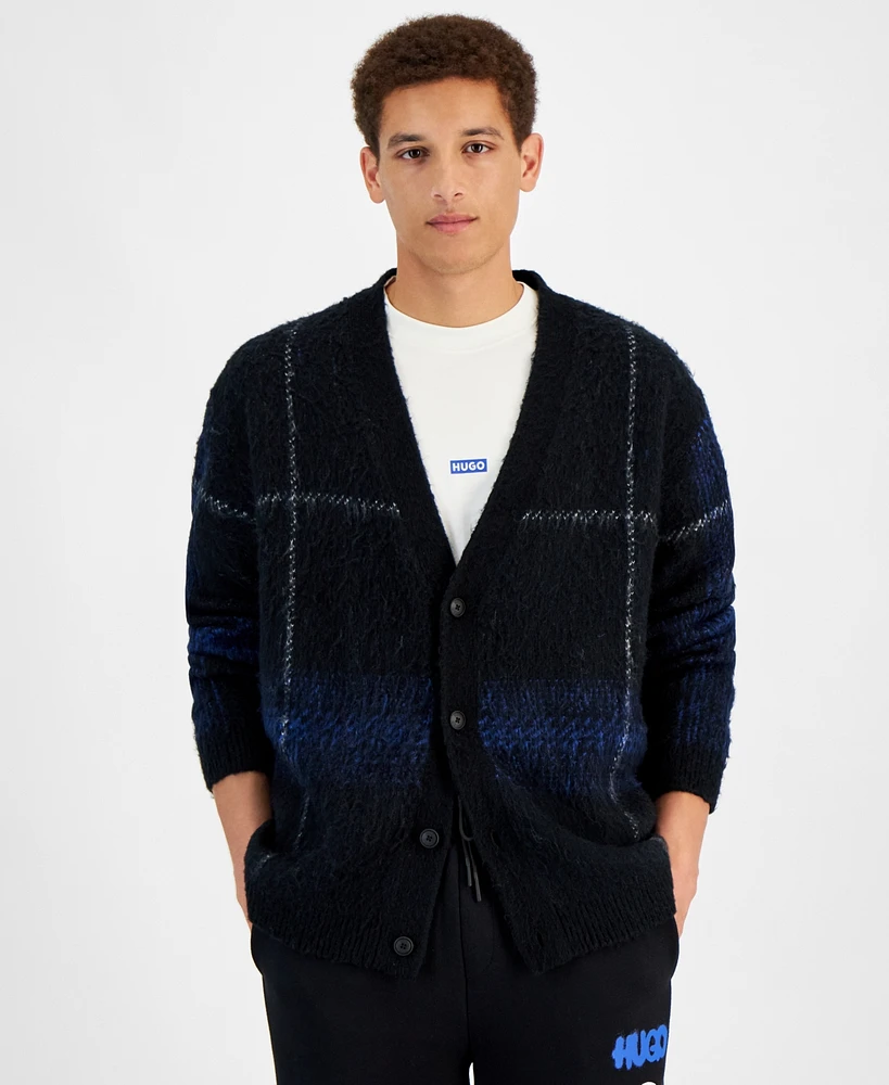 Hugo Boss Men's Soena Plaid Cardigan