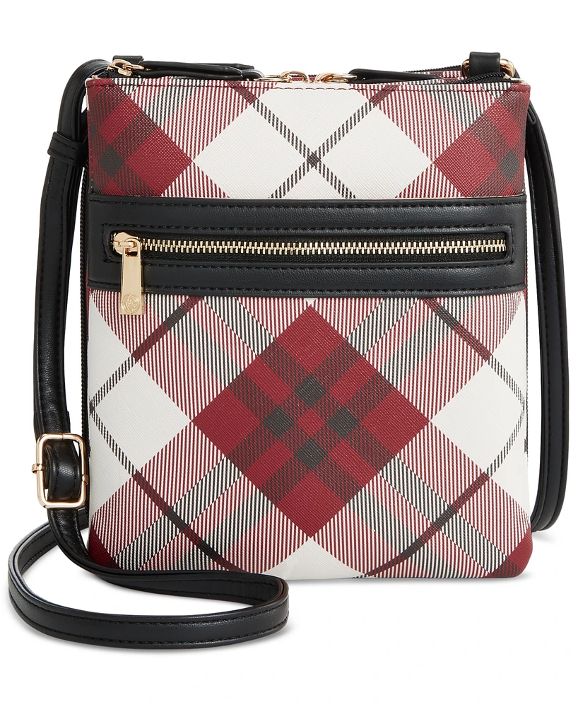 Giani Bernini Small Plaid Saffiano Dasher, Created for Macy's