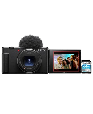 Sony Zv-1 Ii Vlog Camera for Content Creators and Vloggers (Black) bundle