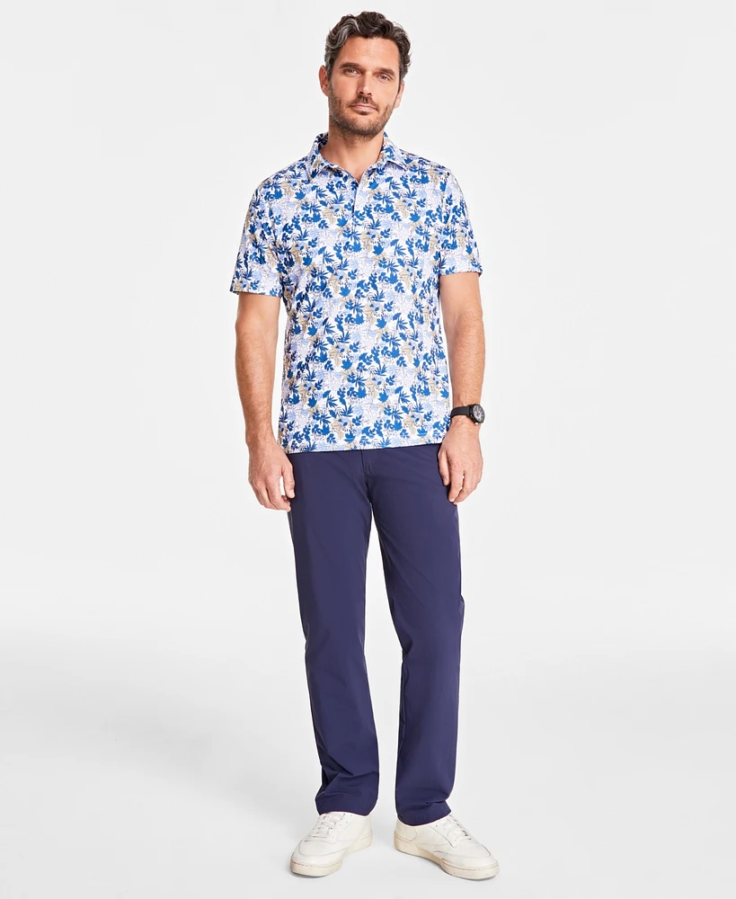 Club Room Men's Autumn Leaf Tech Polo Shirt, Created for Macy's