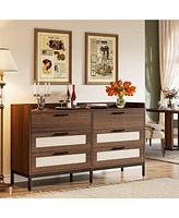 Tribesigns 6-Drawer Dresser for Bedroom, 55" Mid