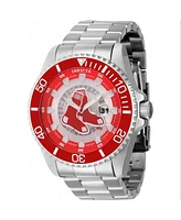 Invicta Men's 43457 Mlb Boston Red Sox Quartz Multifunction Red, Silver, White Dial Watch