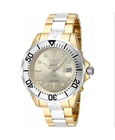 Invicta Men's Pro Diver Automatic 3 Hand Gold Dial Watch