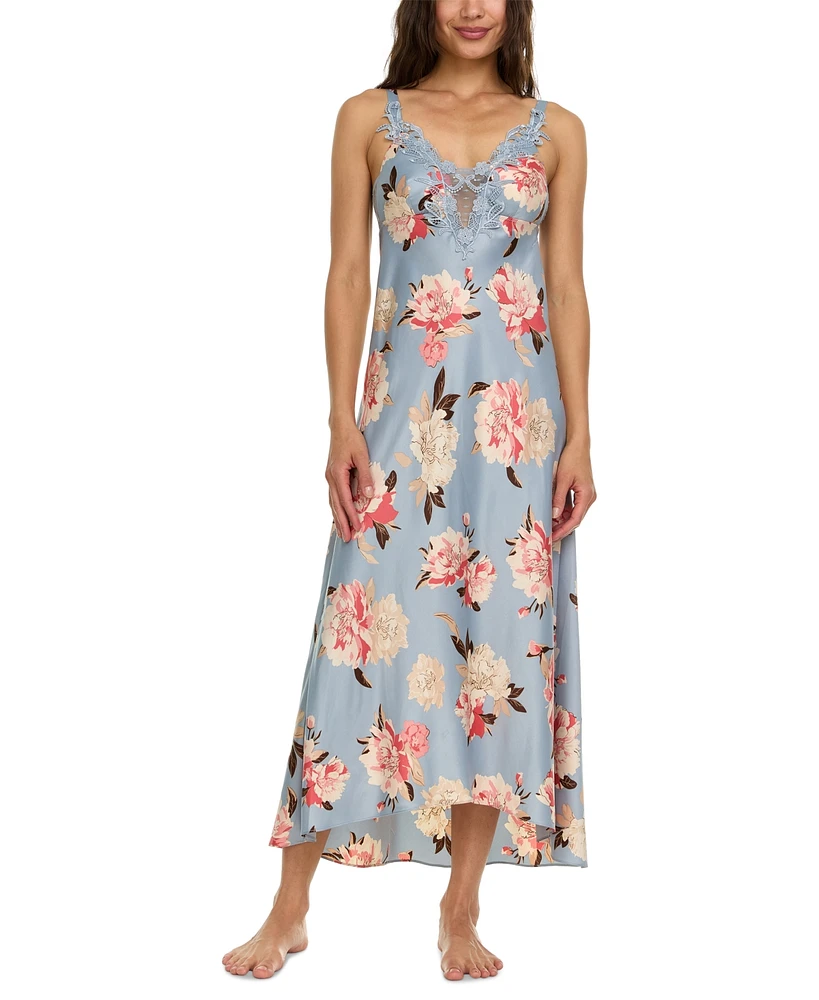 Flora by Nikrooz Women's Stella Floral Charmeuse Nightgown