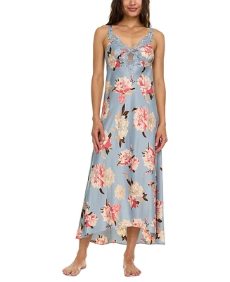 Flora by Nikrooz Women's Stella Floral Charmeuse Nightgown