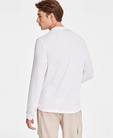 Alfani Men's Alfatech Solid Henley, Created for Macy's