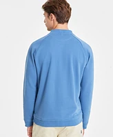 Alfani Baseball-Collar Long Sleeve Quarter-Snap Pullover