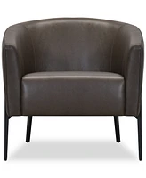 Niebee 31" Leather Accent Chair, Created for Macy's