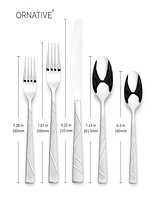 Ornative Jonah Sand 20 Piece Flatware Set, Service for 4