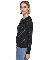 Karl Lagerfeld Paris Women's Embellished Sweater