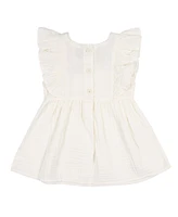 Gerber Toddler Girls Gauze Dress and Diaper Cover, 2 Piece
