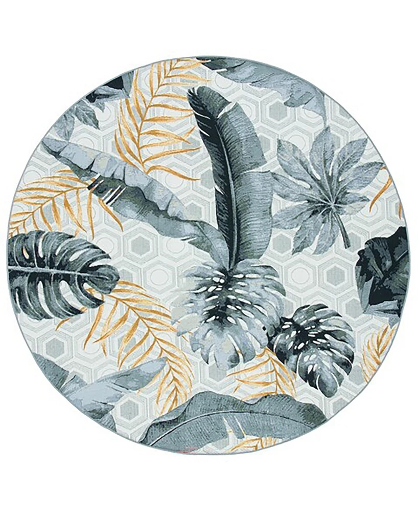 Safavieh Barbados Indoor/Outdoor BAR524F 8'x8' Round Area Rug