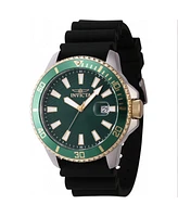 Invicta Men's 46134 Pro Diver Quartz 3 Hand Green Dial Watch